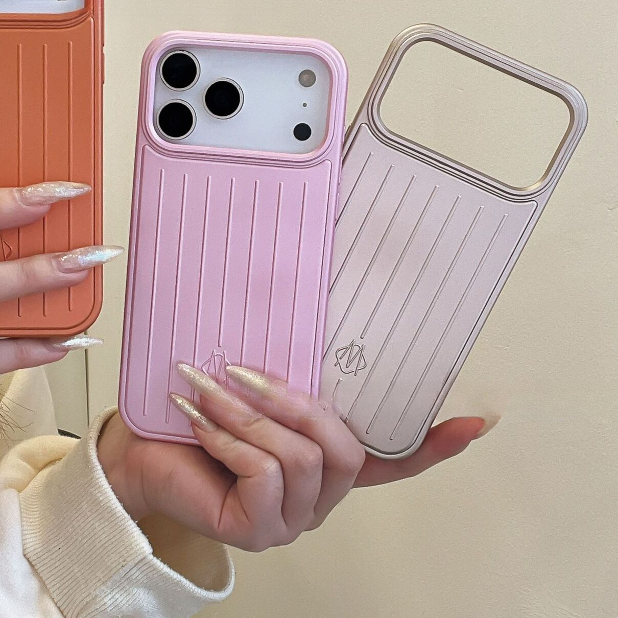 Phone Case Suitcase Designer For Iphone 17 Pro Max 16 Pro Max 15 14 13 17 14 Plus 15 Plus 16 Plus Weave Texture Back Cover Protective Funda