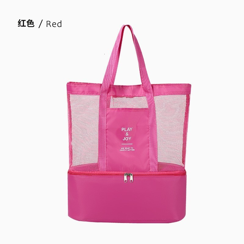Ladies Handbag Fashion Mesh Beach Bag Ladies Washing Swimming Waterproof Clothes Storage Shoulder Bag Tote Bag 250121