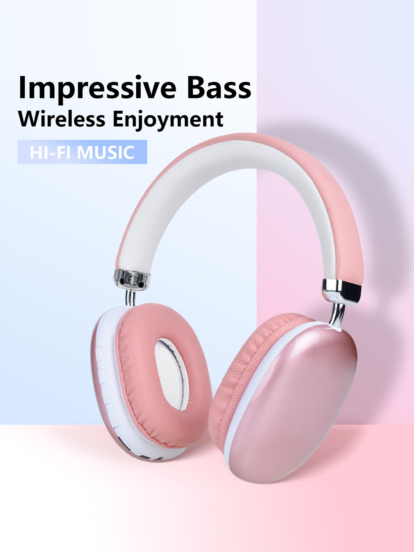Wireless Over-Ear Bluetooth Headphones,8H Playtime,BT5.3,Hi-Fi Deep Bass, Foldable Comfortable Headset with Mic ,Perfect Gift For Birthday Daily Use