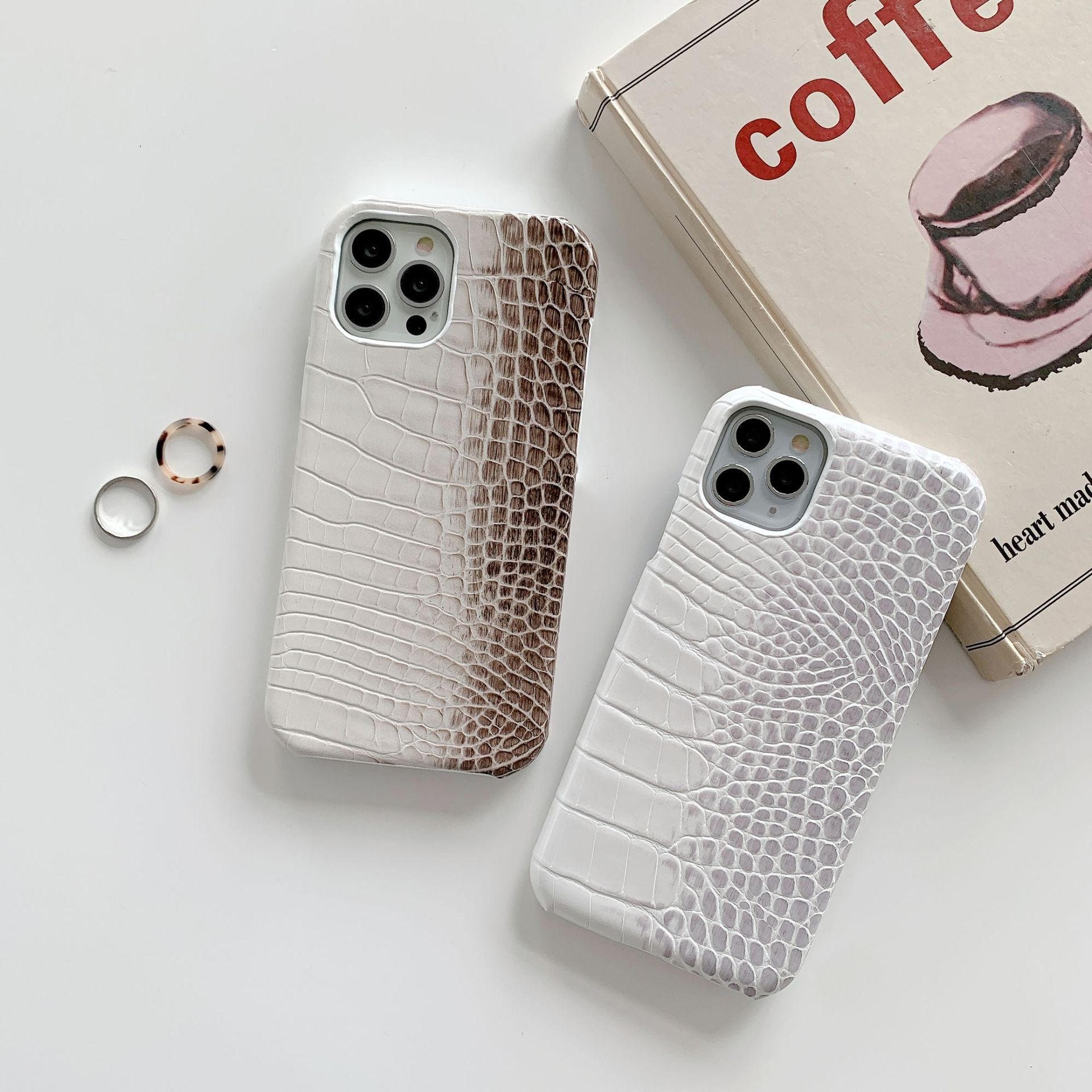 Crocodile pattern phone suitable iPhone 17 Pro Max, protective cover for Apple 16/15, trendy brand hard case