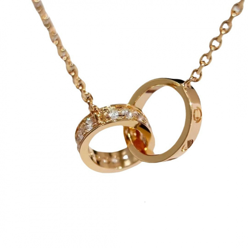 Designer Jewelry Women Necklace Oval Circle Pearl Platinum Vintage Black Everyday Casual Necklace Men High Long Loop Personalized Charm Fashion Luxury