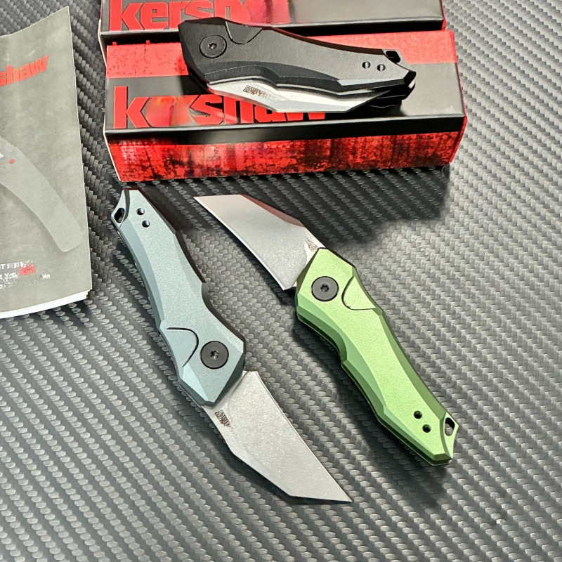 KS 7350 Outdoor Folding Knife 8Cr13MoV Steel Blade Aluminum Handle Camping Survival Fishing Everyday folding knife Carry Cutting Tool