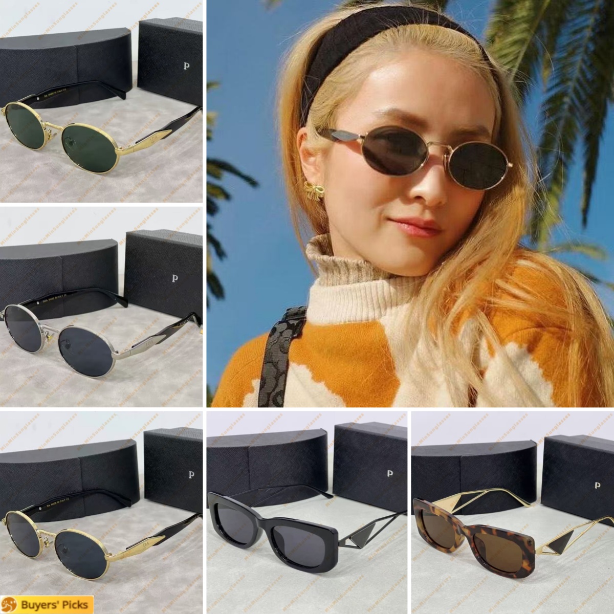 PRSunglasses Designer Sunglasses for Women Pras Sunglasses For Men letter sunglasses Classic Fashion Outdoor UV400 Original Box
