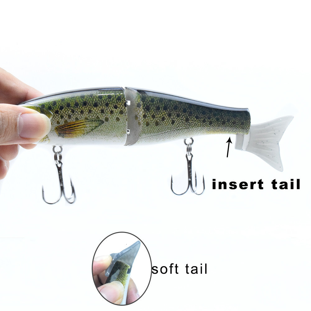 18cm 62g Two-Section Simulation Multi-Section Lure Fishing Bait Sea Fishing Lure S-Type Swimming Posture Fake Bait241230bj