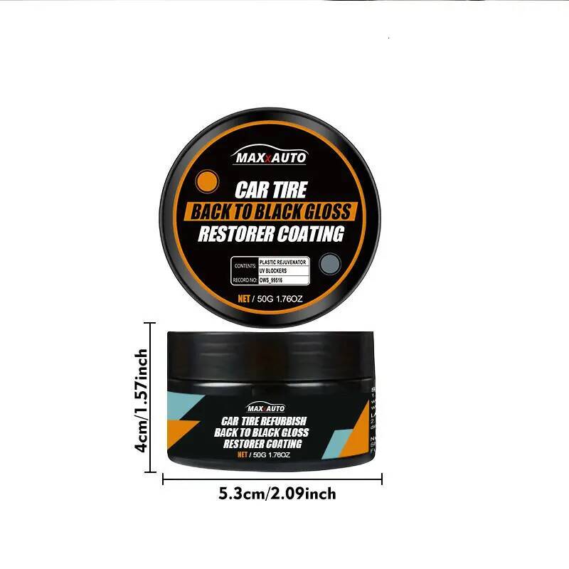 Repair Kit & Panel Renewal Coating Agent Car Plastic Back To Black Shine Gloss Long-Lasting Tire Polish Wax