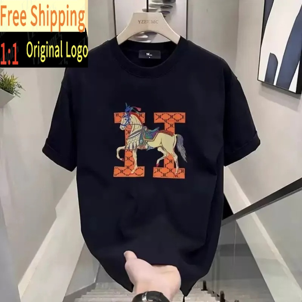 2026 Neck Embroidered Short Sleeve Summer Fashion Men's Trendy Casual Couple Light Luxury T-Shirt Versatile world2026cup