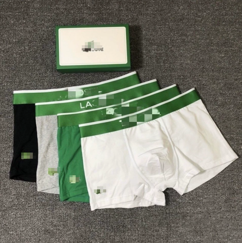 3PIC desinger with the box Underpants 3 pieces Men's underwear made of pure cotton, casual and comfortable, flat cornered and square cornered shorts for men