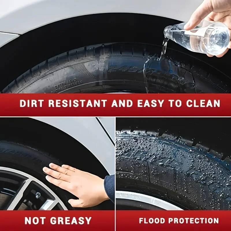 Repair Kit & Panel Renewal Coating Agent Car Plastic Back To Black Shine Gloss Long-Lasting Tire Polish Wax