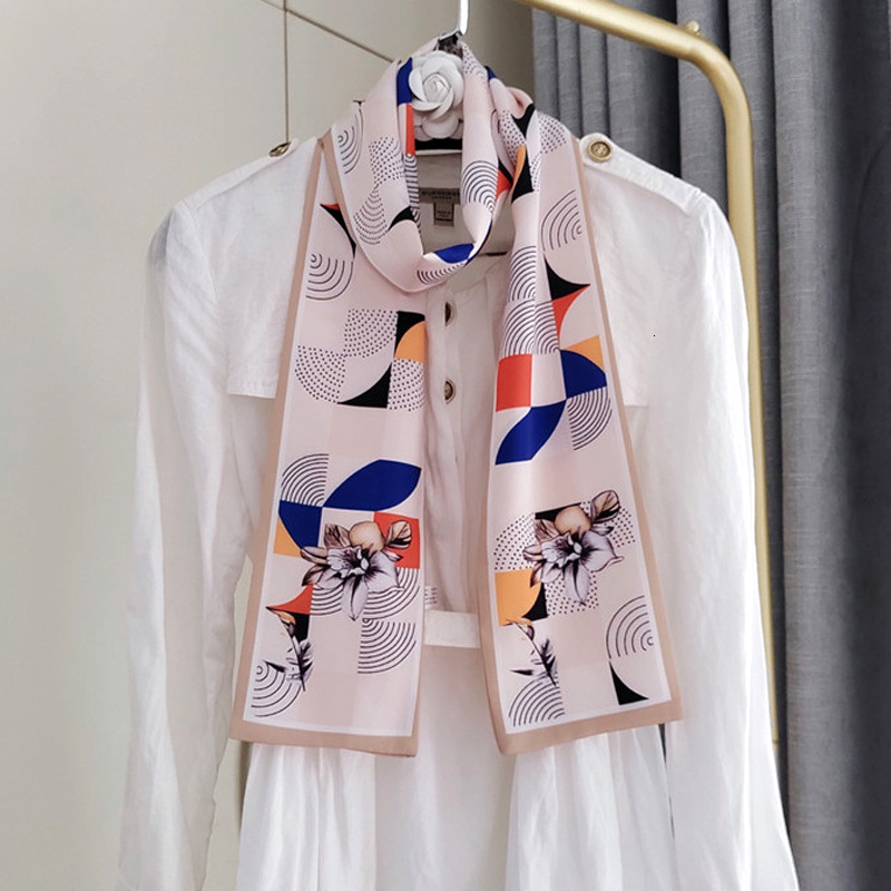 Designer Scarves High-end Long Silk Scarves Used For Decorating Bags Decorative Ribbons, Hair Bands Luxurious Combinations