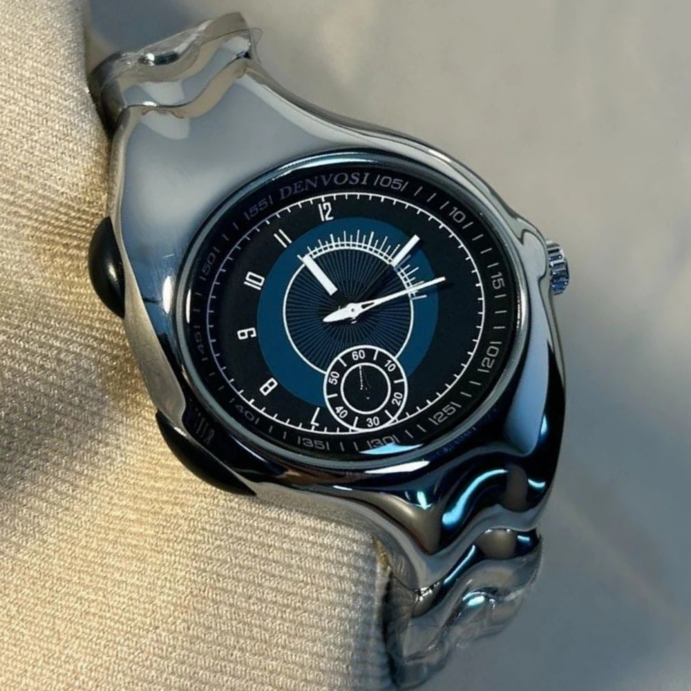 Personalize Twisted Case Oval Dial Quartz Watch Men Medieval Old Unique Dpecial Blade High Quality Creative Steel Men Clock 260422
