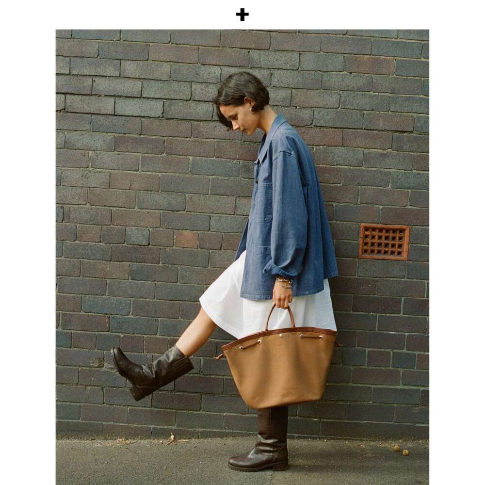 Women Korean Niche Canvas Basket Bag, Vintage Large Capacity Tote, Retro Commuter Crossbody Handbag, Casual Daily Streetwear Shopper Purse SENYY