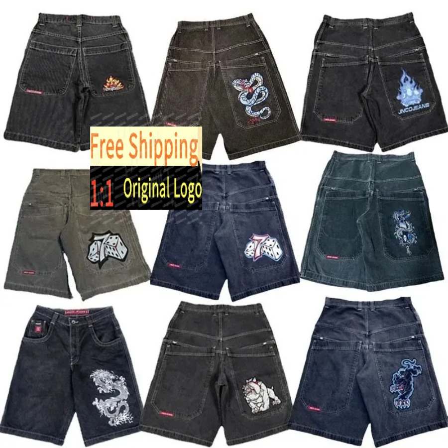Men's shorts for men Graphic Print Jorts Harajuku Gothic Hip Hop Vintage Mens Casual Loose Pockets Baggy Jeans world2026cup