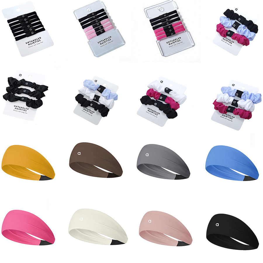 2026 World Cup Women Yoga Headband Untangled Hair Tie Ponytail Holders Hairband Fresh Mini Scrunchie Hair Elastic Hairrope Girls Hair Accessories