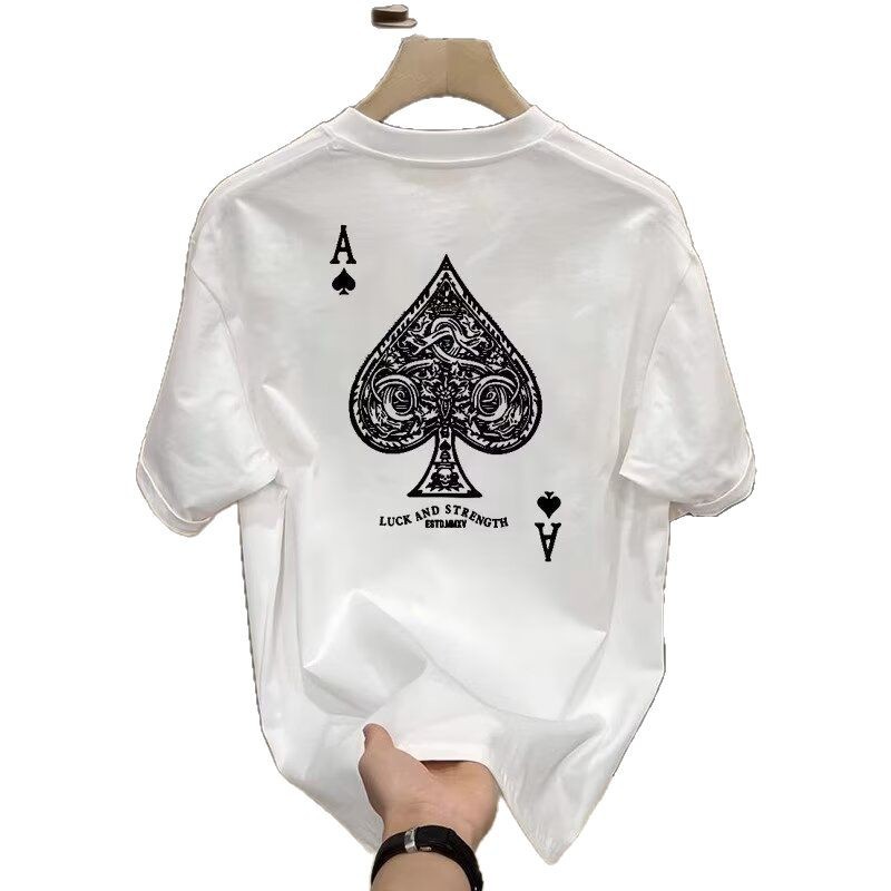 new Free shipping luxury Men's t shirt Lightweight for men comfortable round neck short sleeved printed loose T-shirt