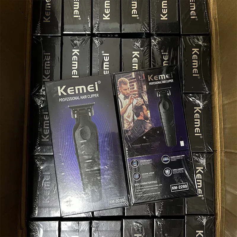 Kemei 2299 Barber Cordless Hair Trimmer 0mm Zero Gapped Carving Clipper Detailer Professional Electric Finish Cutting Machine 260423