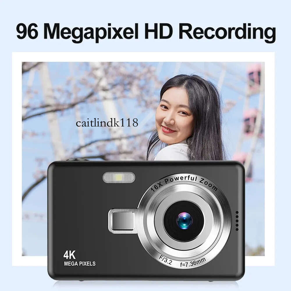 4K Digital for Photography and Video Recording Cameras 96MP 2.4'' Autofocus Vlogging Compact Camera For Beginner