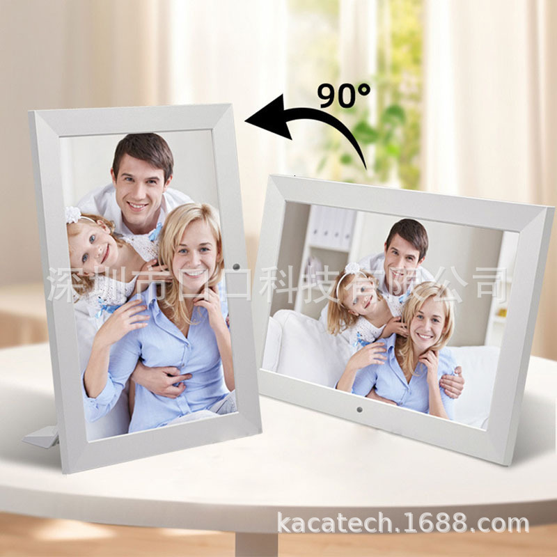Lowcost 10inch IPS screen digital po frame with gravity sensor automatic rotation USB support horizontal and vertical playback touch 260304
