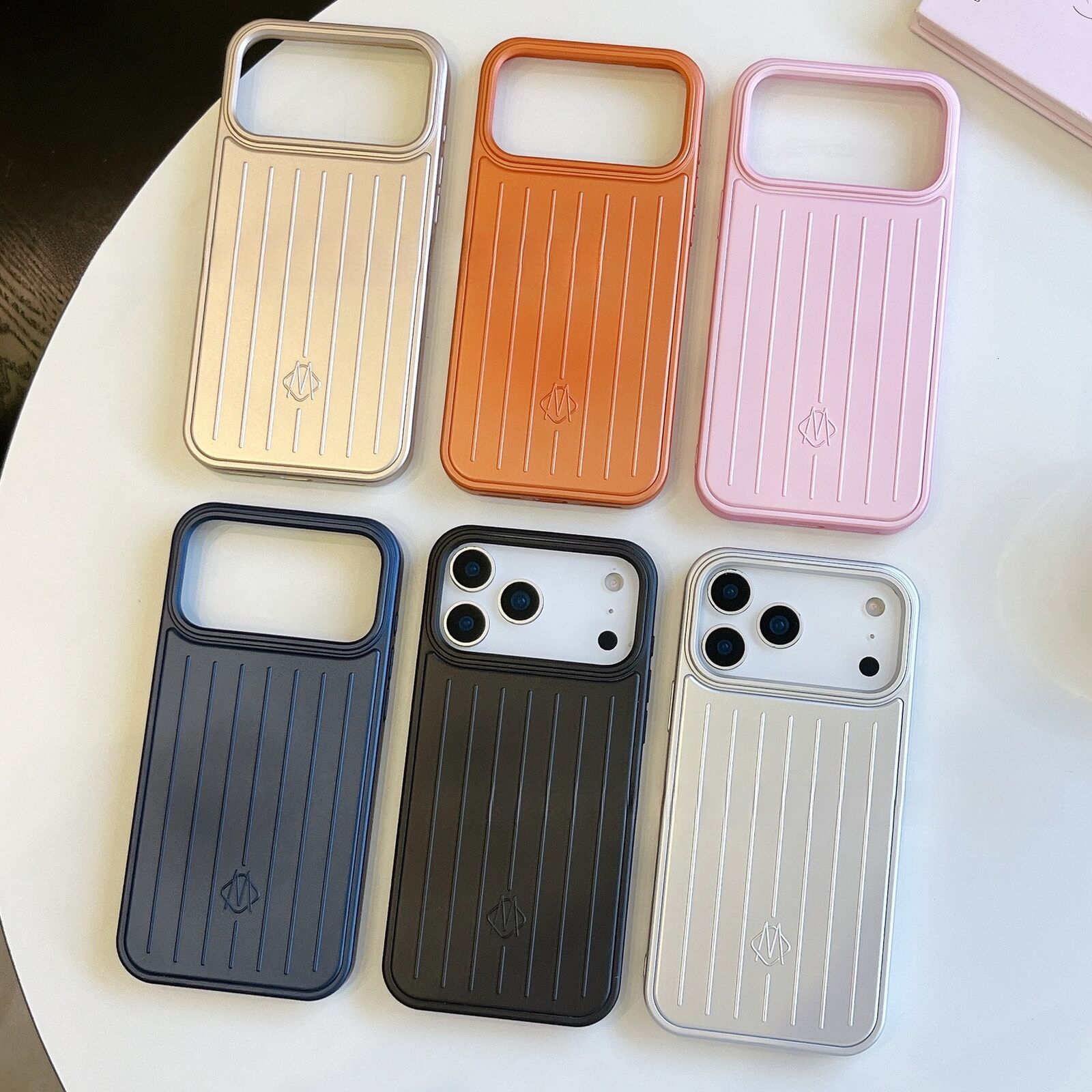 Phone Case Suitcase Designer For Iphone 17 Pro Max 16 Pro Max 15 14 13 17 14 Plus 15 Plus 16 Plus Weave Texture Back Cover Protective Funda