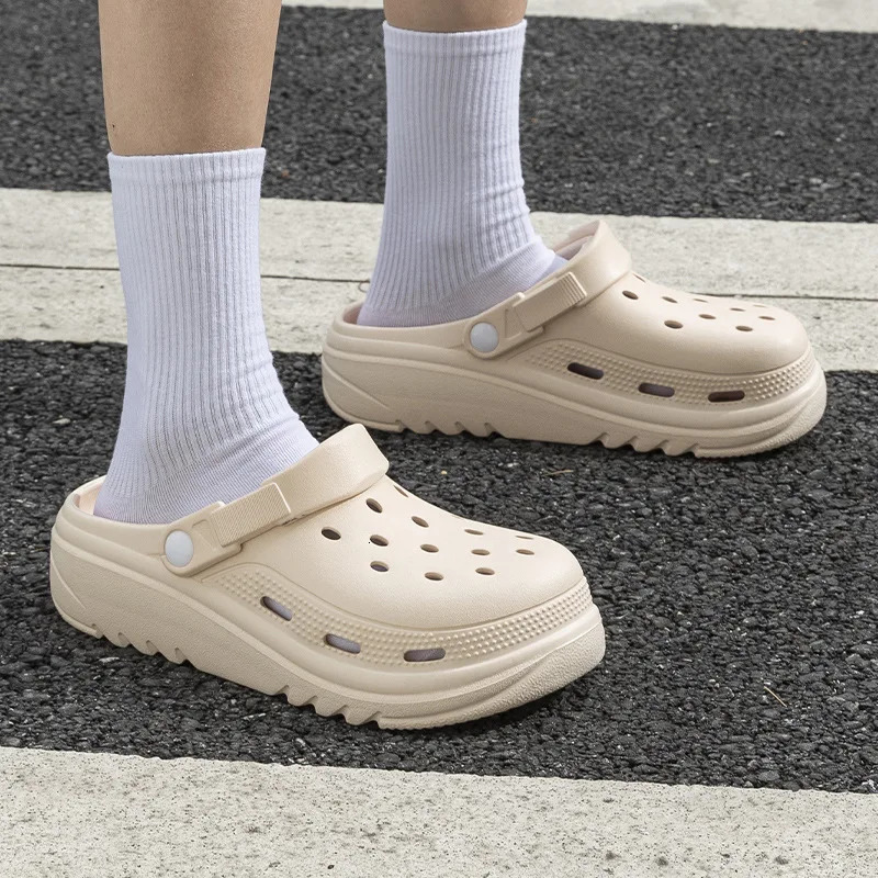 Women Home Slippers Garden Clogs Shoes Mens Sandals Flip Flops Summer Outdoor Couple Beach Slipper Closed Toe Non Slip Sandals 260421