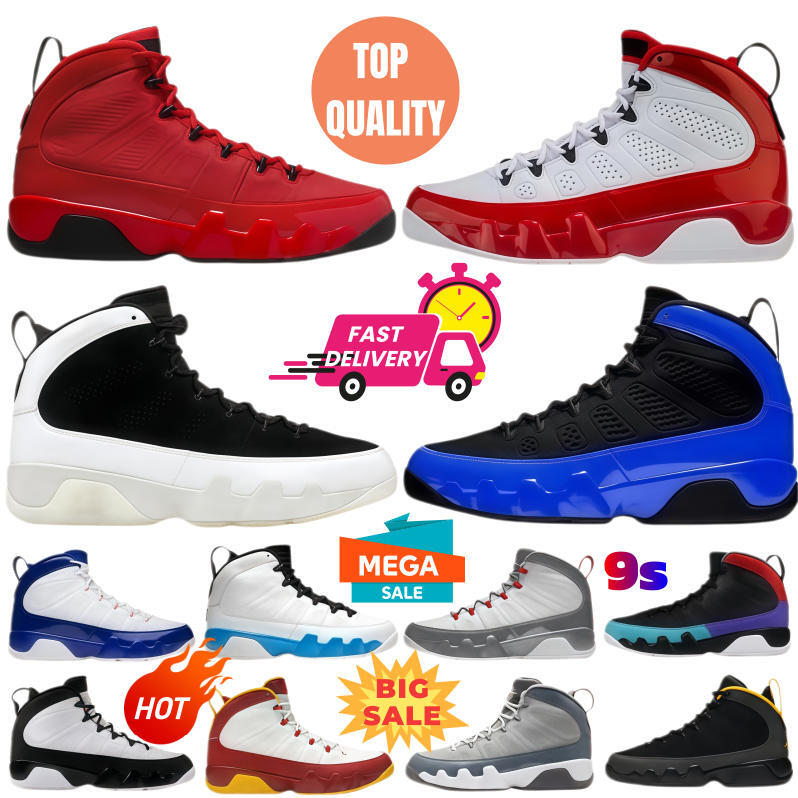 Designer 9 IX 9S Men Basketball Shoes j9 Bred University Gold Blue Gym Chile Red UNC Cool Particle Grey Racer Blue Statue Anthracite Sport Sneakers Trainers Size 40-47