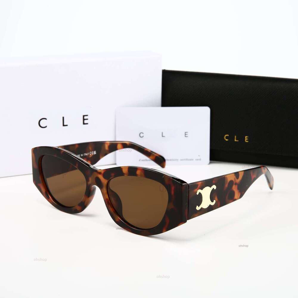 Luxury Designer Sunglasses for Women Men Retro Oval Frame Sunglasses UV400 Polarized Fashion Eyewear for Daily Wear with box 1