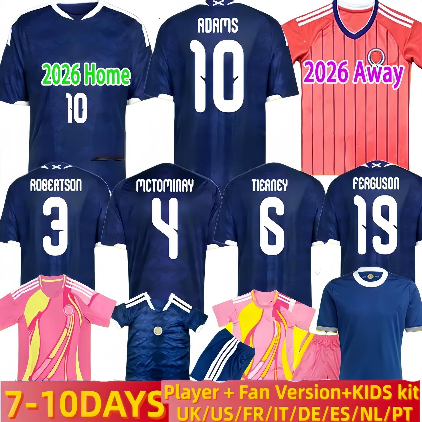 2026 Scotland World Cup Soccer Jerseys ROBERTSON McTominay McGREGOR SHANKLAND MCGREGOR Homemaillot goalkeeper men kids kits unifrom Training