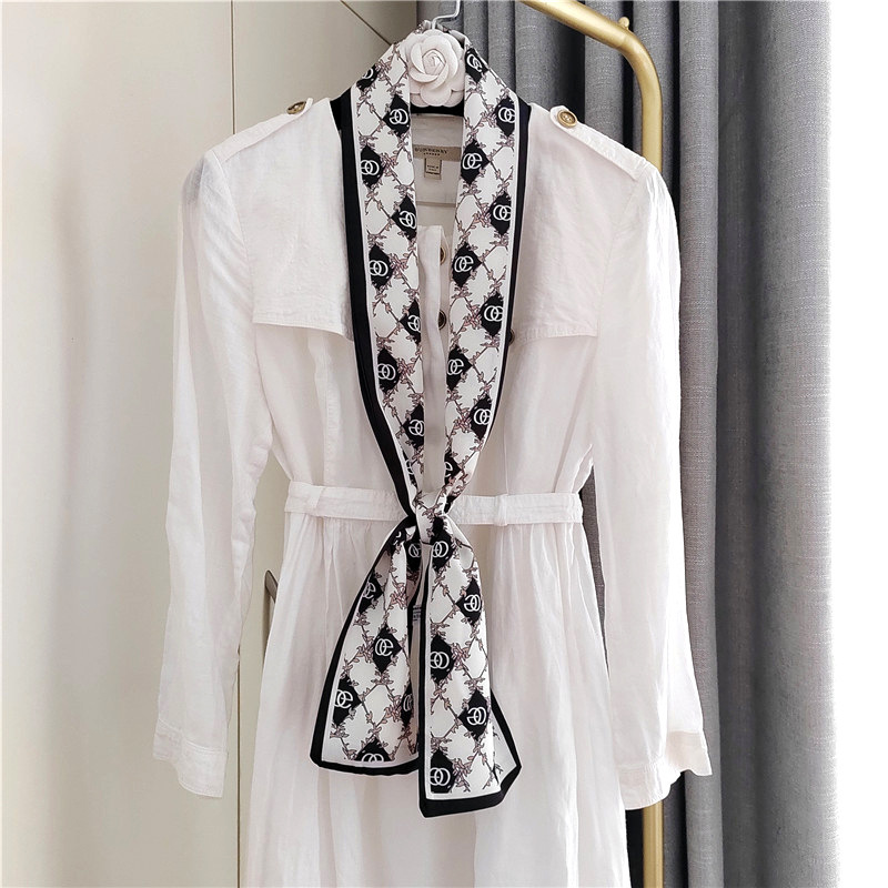 Designer Scarves High-end Long Silk Scarves Used For Decorating Bags Decorative Ribbons, Hair Bands Luxurious Combinations