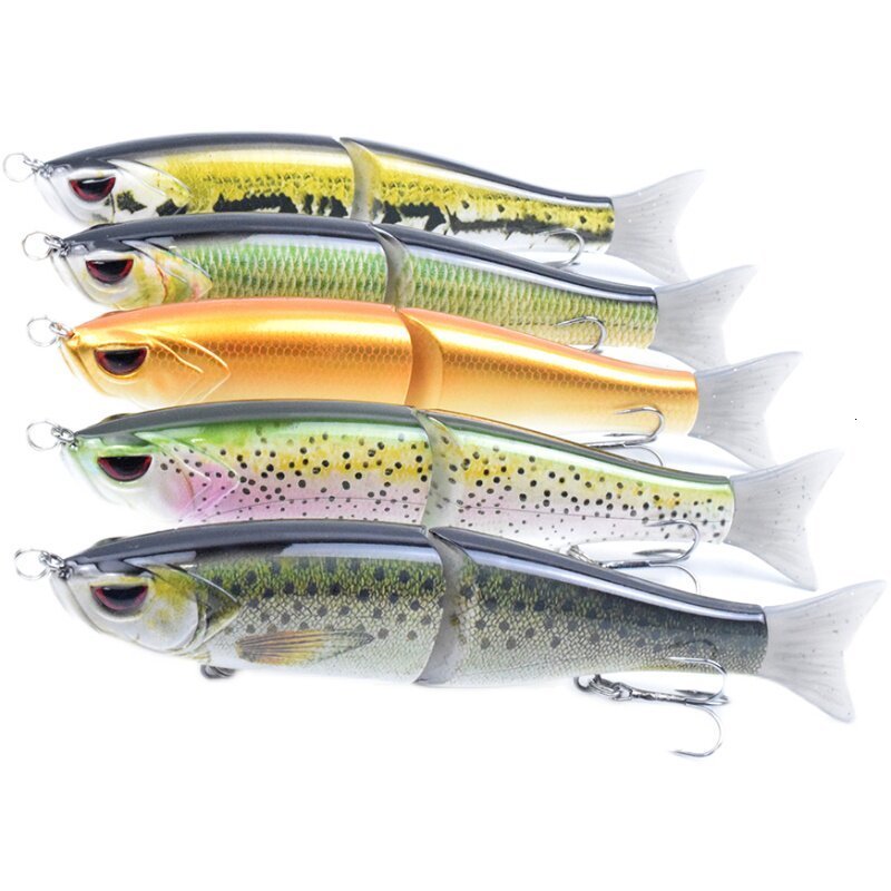 18cm 62g Two-Section Simulation Multi-Section Lure Fishing Bait Sea Fishing Lure S-Type Swimming Posture Fake Bait241230bj