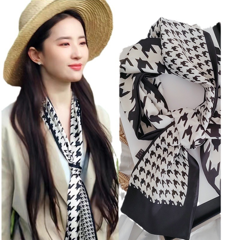Designer Scarves High-end Long Silk Scarves Used For Decorating Bags Decorative Ribbons, Hair Bands Luxurious Combinations