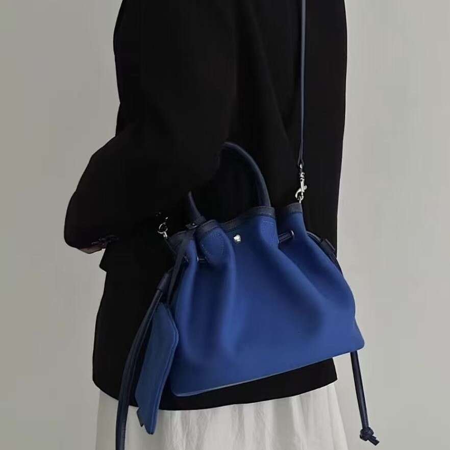 Women Korean Niche Canvas Basket Bag, Vintage Large Capacity Tote, Retro Commuter Crossbody Handbag, Casual Daily Streetwear Shopper Purse SENYY