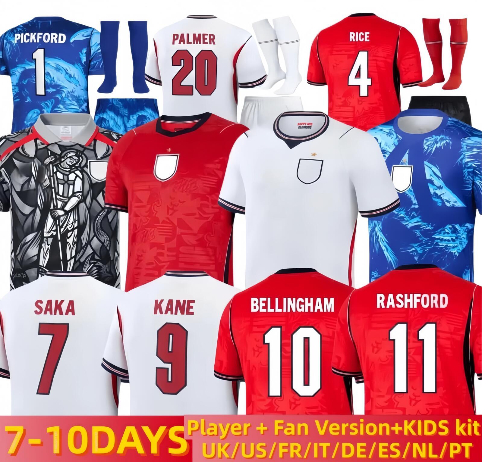 england world cup 2026 kit 26 27 Soccer Jerseys BELLINGHAM KANE SAKA Fans Player Version PALMER RICE MAINOO FODEN Goalkeeper Football Shirt Men Kids