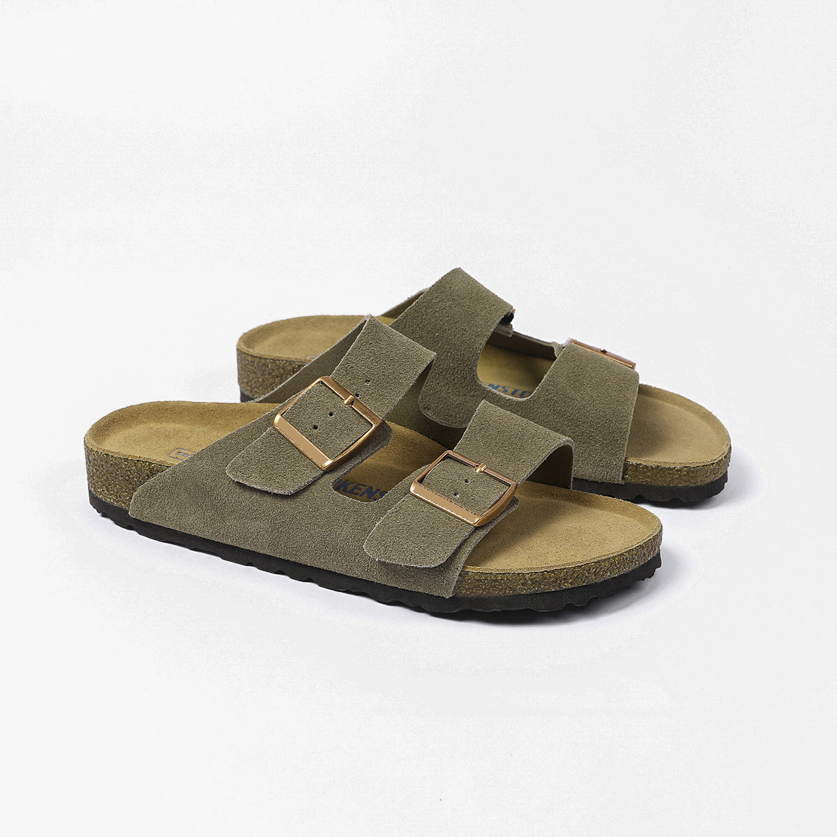 2026 Double-buttoned sandals for outdoor use. Two-piece flip-flops for both men and women. Softwood leather boccino shoes. Pure original leather.Free 