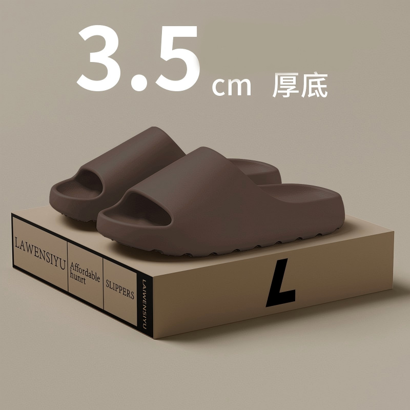 New Designer Flat Slippers for Men Thick-soled Anti-slip Wear-resistant Sandals for Women Home and Outdoor Beach Shoes