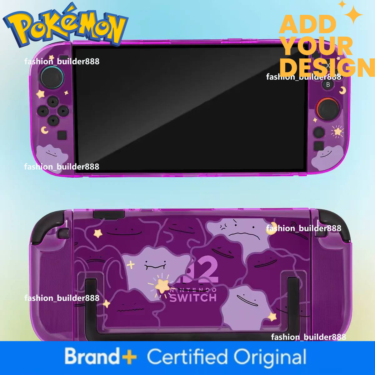 New Pokemon Switch 2 Split Protective Case Ditto Pikachu Pattern Cover For Ns2 Game Console Anti Scratch Gaming Accessories