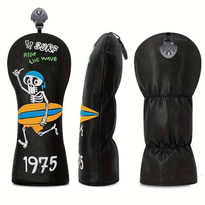 Surfing Skull Club Fashionable Cover, Golf Fairway Wood Cover - Driver/Fairway/ 26Y0423