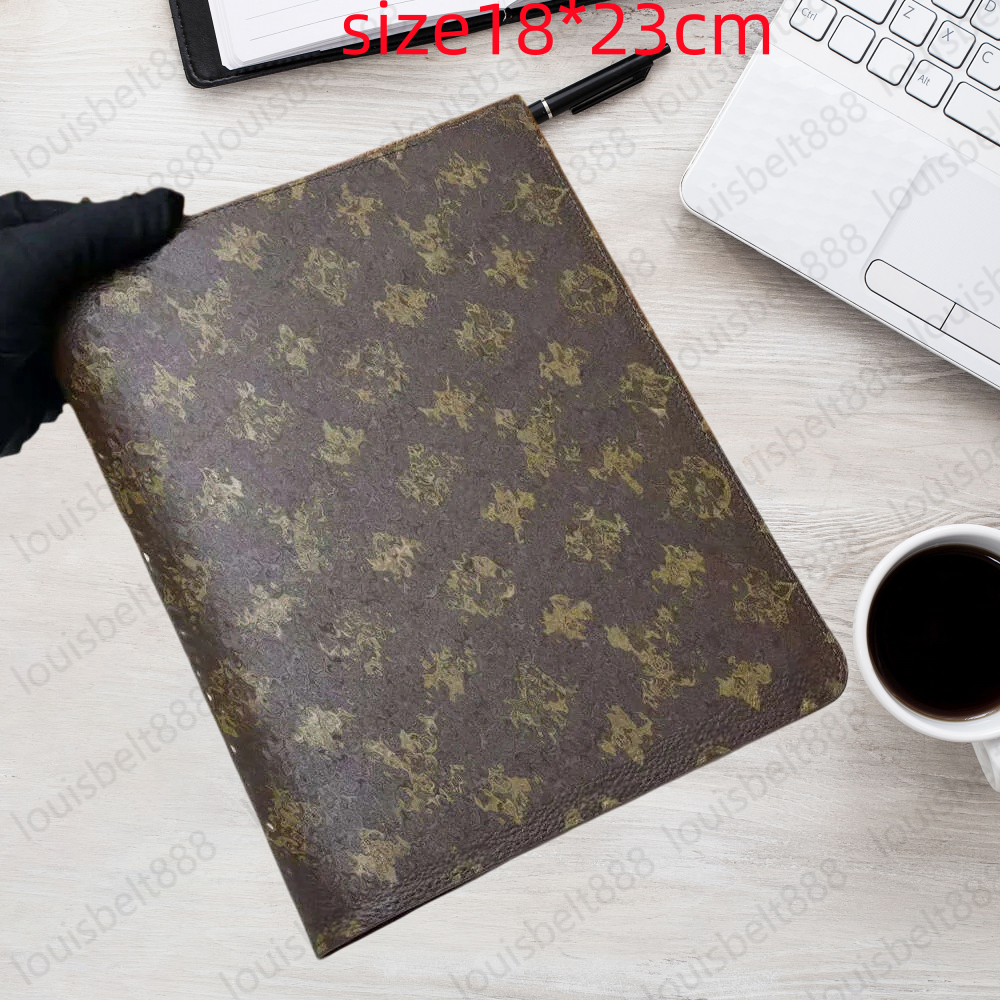 Designer Agenda Large Desk agenda monogram Cover Holders Business Notebook Diary Protective Case Card Holder Wallets Desktop Designers Notepad unisex 18cm*23cm