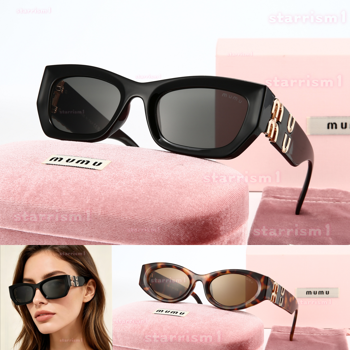 Fashion sunglasses glasses oval frame Designer sunglass womens anti-radiation UV400 cat eye Polarized lenses mens retro eyeglasses With box