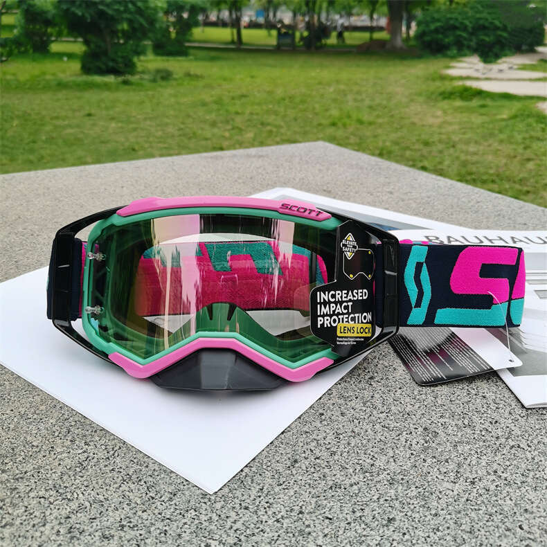 Motocross Goggles with Anti-Fog Lens - Impact Protection Off-Road Riding Goggles, UV400 Windproof MX ATV Dirt Bike Eyewear for Men & Women