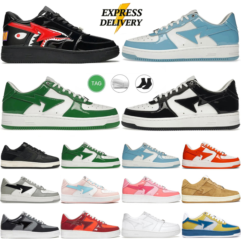 Designer shoes Star SK8 Skate shoes Mens Womens Trainers Skates Patent Leather Black White Abc Camo Camouflage Skateboarding Outdoor Shark Sports Casual Sneakers