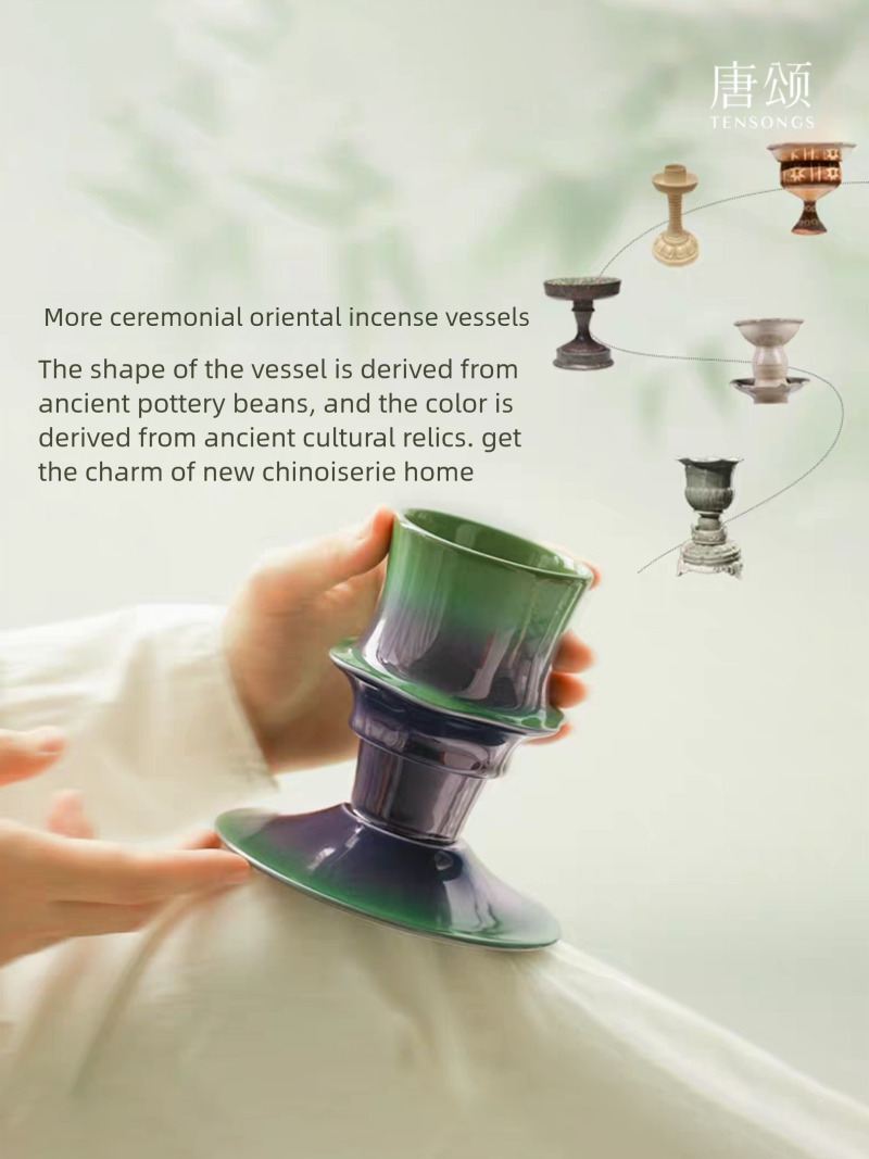 Tang Song - Partner Show Recommendation: The same style candle holder. I am a bamboo green, bamboo grass wood fragrance-scented candle for birthday gi