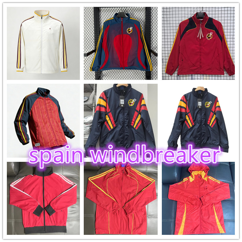 25 26 27 Spain adult windbreaker tracksuit JACKET soccer PEDRI FERRAN MORATA Espana Camiseta 2025 2026 hooded training suit men LONG ZIPPER hoodie survetement
