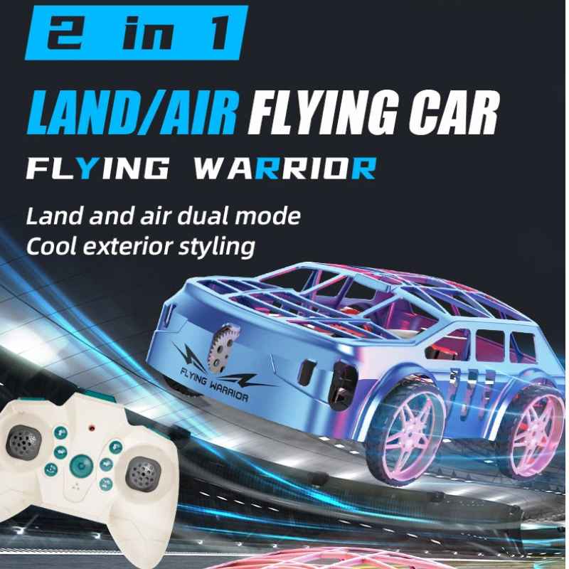 Fpv Drone Flying Car Warrior Land Air 2 in 1 RC Drone Car Remote Control Flying Vehicle Toy Professional Drones Beginner Drones for Boys Girls Students