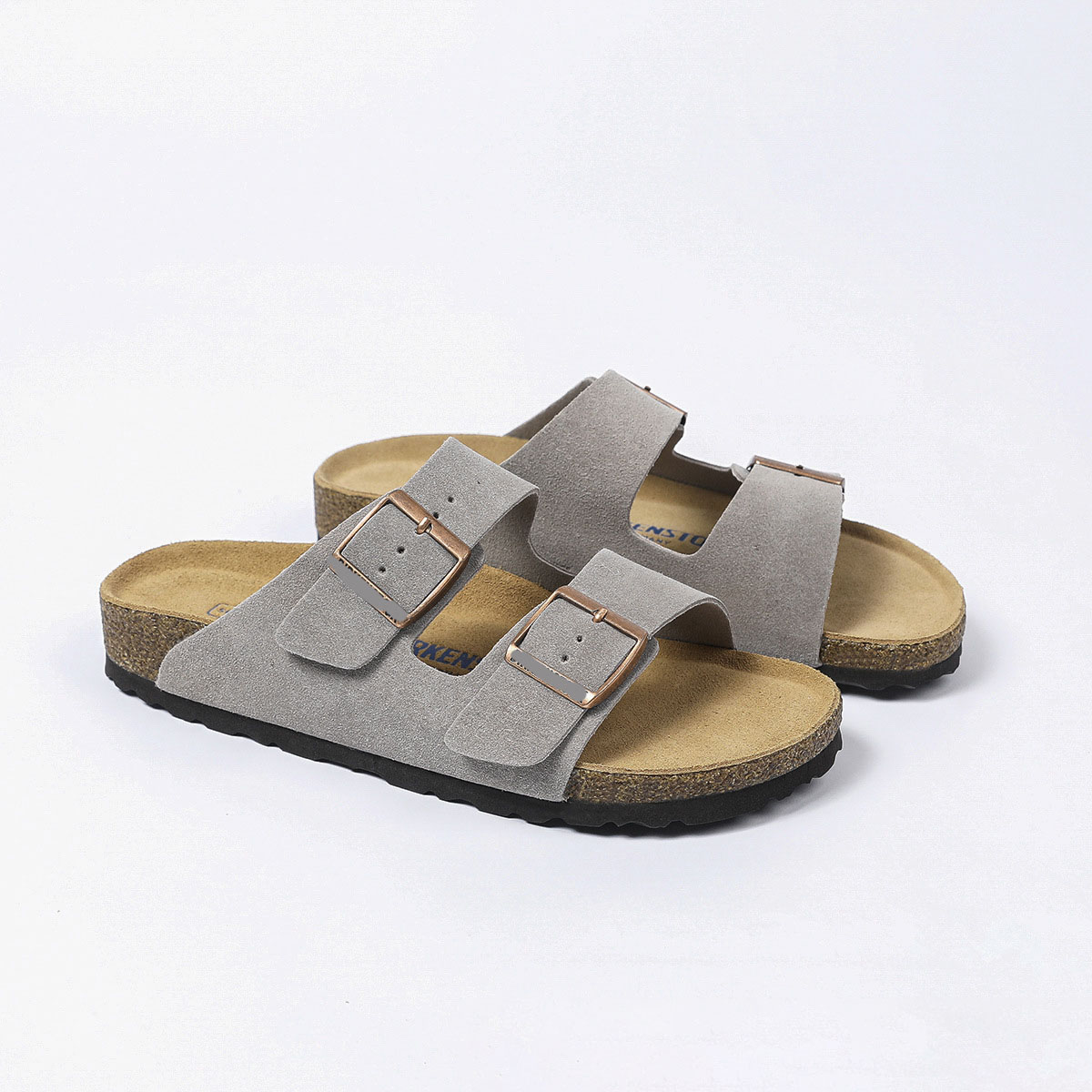 2026 Double-buttoned sandals for outdoor use. Two-piece flip-flops for both men and women. Softwood leather boccino shoes. Pure original leather.Free 