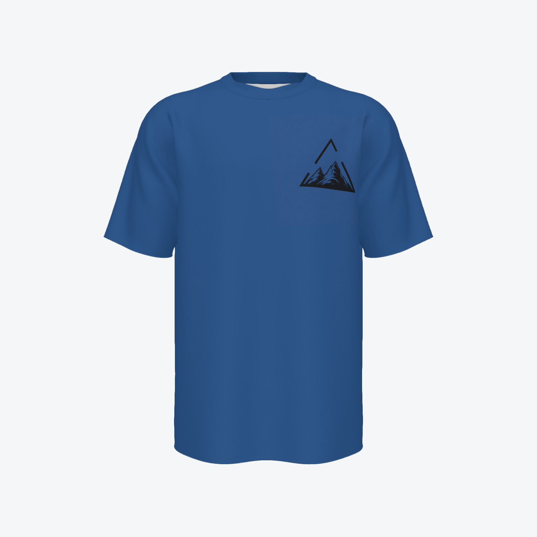 hot Free shipping luxury Men's t shirt Fashionable triangle printed graphic simple casual short sleeved t-shirt