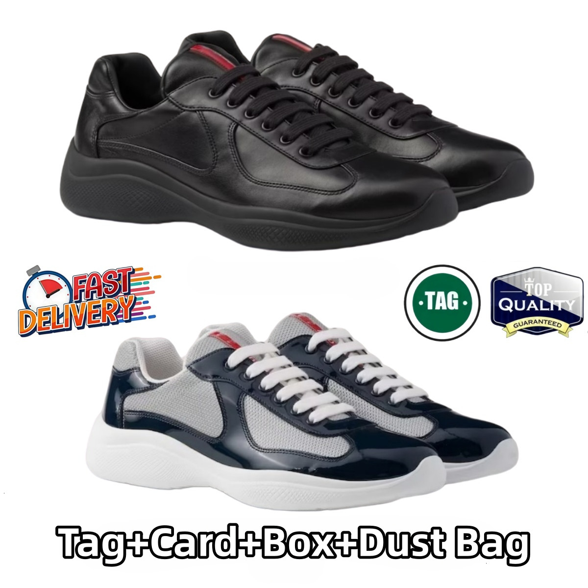Americas Cup Designer Shoes Luxury Sneakers Mens Trainers Womens Casual Shoes High quality Patent Leather nylon Mesh outdoor Shoes out of office sneaker size 35-48