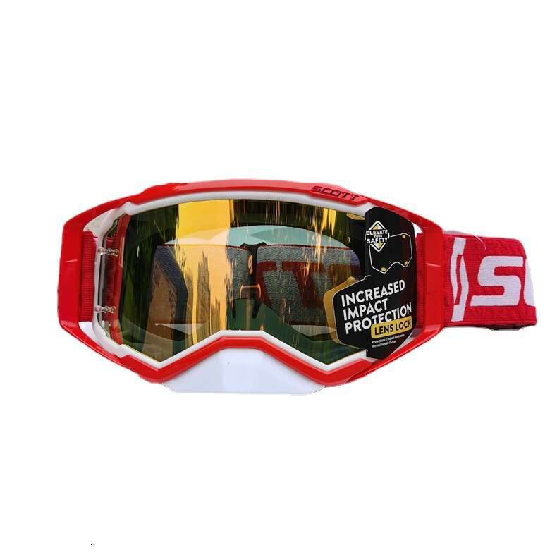 Motocross Goggles with Anti-Fog Lens - Impact Protection Off-Road Riding Goggles, UV400 Windproof MX ATV Dirt Bike Eyewear for Men & Women