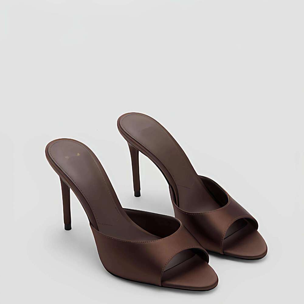 Summer New 2026 Women S Sandals Pointed Toe Open Toe Mules High Heeled Stiletto Shoes For Women