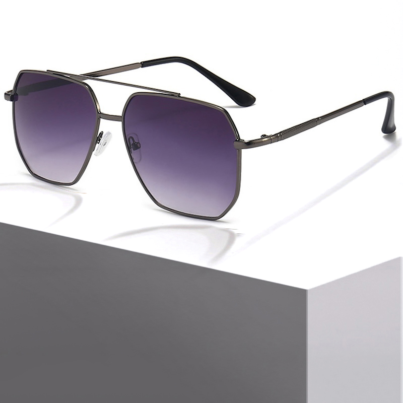 Pilot Sunglasses Men Classic Driving Sun Glasses Square Metal Frame Mirror Leisure Fishing Business Men Women Oversized Anti Glare UV400 CB Fashion Ac