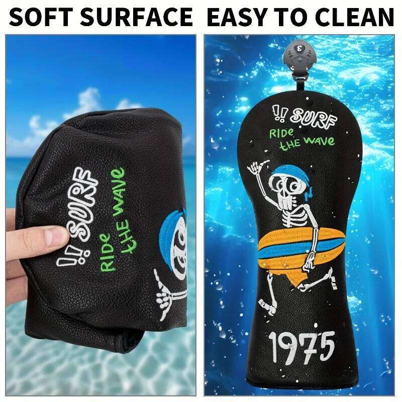 Surfing Skull Club Fashionable Cover, Golf Fairway Wood Cover - Driver/Fairway/ 26Y0423
