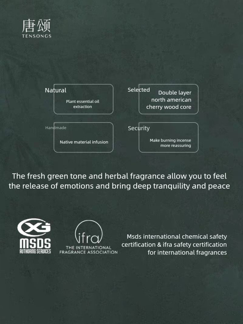 Tang Song - Partner Show Recommendation: The same style candle holder. I am a bamboo green, bamboo grass wood fragrance-scented candle for birthday gi